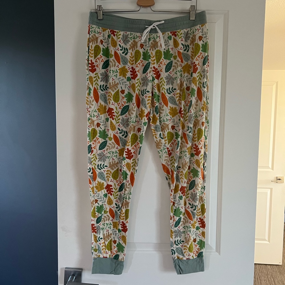 Little Sleepies leaf fall pattern pajama pants